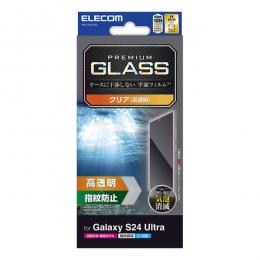 ELECOM PM-G242FLGG Galaxy S24 Ultra (SC-52E)用ガラスフィルム/高透明