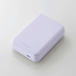 ELECOM DE-C49-10000PU モバイルバッテリー/リチウムイオン電池/15W/10000mAh/USB Type-C入出力×1/パープル