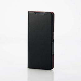 ELECOM PM-R241PLFUBK moto g24用レザーケース/手帳型/UltraSlim/薄型/磁石付き/ブラック