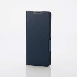 ELECOM PM-R241PLFUNV moto g24用レザーケース/手帳型/UltraSlim/薄型/磁石付き/ネイビー