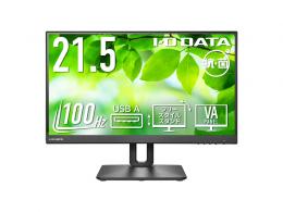 I-O DATA LCD-D221SV-F-AG ワイド液晶ディスプレイ 21.5型/1920×1080/HDMI、DisplayPort/ブラック/スピーカー：あり/100Hz対応で残像感軽減/「5年保証」/抗菌モデル