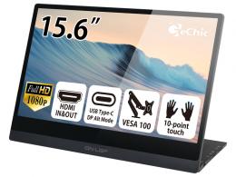 GeChic ON-LAP/M505T 【テレワーク/在宅勤務に最適！】15.6型 薄型軽量/10点タッチ対応 USB Type-C接続モバイル液晶モニター (1920×1080/フルサイズHDMI接続可/Surface互換有)