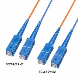 サンワサプライ HKB-CSSCSC1-050 コード集合型光ファイバケーブル（シングルモード、SC×2-SC×2、50m）