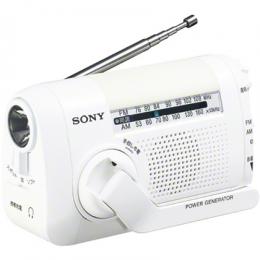 Sony ICF-B09/W FM/AMポータブルラジオ ホワイト