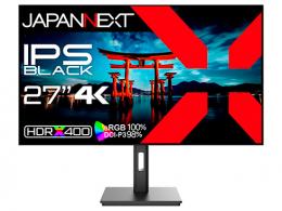 【法人様宛限定】JAPANNEXT JN-272IPSB4FLUHDR 液晶ディスプレイ 27型/3840×2160/DP×1、HDMI×2/ブラック/スピーカー有/1年保証