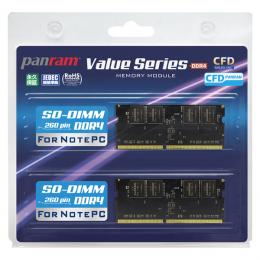 CFD販売 4988755-038867 ノートPC用メモリ PC4-21300(DDR4-2666) 16GB×2枚組 260pin SO-DIMM (無期限保証)(Panramシリーズ) W4N2666PS-16G