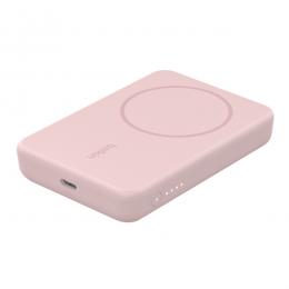 【法人様宛限定】Belkin BPD004qcPK BoostChargeMagSafe対応磁気ワイヤレスモバイルバッテリー5000mAhピンク