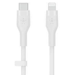 【法人様宛限定】Belkin CAA009bt1MWH BOOST↑CHARGEFlexUSB-Ctoライトニングケーブルホワイト1m