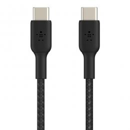 【法人様宛限定】Belkin CAB004bt2MBK BoostChargeUSB-CtoUSB-C編組ケーブル2mブラック