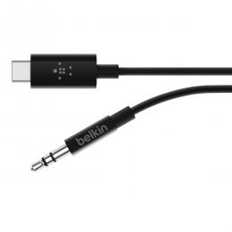 【法人様宛限定】Belkin F7U079BT03-BLK RockStarUSB-Cto3.5mmオーディオケーブル