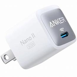 ANKER  A2146N21 Anker 711 Charger (Nano II 30W) (USB PD充電器 USB-C) 【独自技術Anker GaN II採用/USB PD対応/PSE技術基準適合】 (ホワイト)