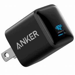 ANKER  A2633N19 Anker PowerPort III Nano 20W (PD充電器 20W USB-C 超小型急速充電器)【PSE技術基準適合/PowerIQ 3.0 (Gen2)搭載】 (ブラック)