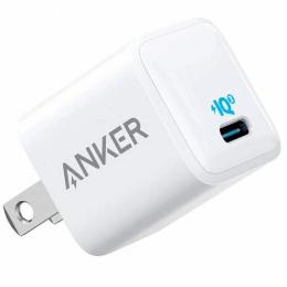 ANKER  A2633N24 Anker PowerPort III Nano 20W (PD充電器 20W USB-C 超小型急速充電器)【PSE技術基準適合/PowerIQ 3.0 (Gen2)搭載】 iPhone、iPad、Android その他各種機器対応 (ホワイト)