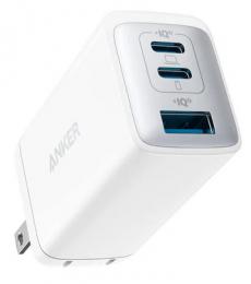 ANKER  A2667N22 Anker PowerPort III 3-Port 65W Pod (USB PD充電器 USB-A & USB-C 3ポート)【独自技術Anker GaN II採用/PD対応/PPS規格対応/PSE技術基準適合】 (ホワイト)