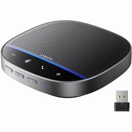 ANKER  A3305011 Anker PowerConf S500 会議用マイクスピーカー (ノイズリダクション/ハウリング抑制/高感度) スピーカーフォン 最大12人 通話アプリ対応 ペアリング機能 (ブラック)