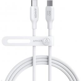 ANKER  A80E2N21 Anker 543 エコフレンドリー USB-C & USB-C ケーブル 植物由来素材 100W 急速充電 (1.8m ホワイト)