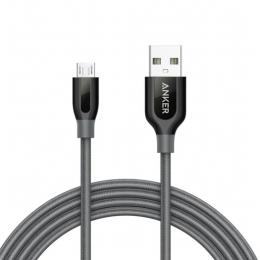 ANKER  A81430A1 Anker PowerLine+ Micro USB ケーブル 1.8m グレー