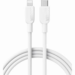 ANKER  A81A2021 Anker 310 USB-C & ライトニングケーブル MFi認証 iPhone 14/14 Pro Max/14 Plus/13/13 Pro/12/11/X/XS/XR/8 Plus 各種対応 (1.8m ホワイト)