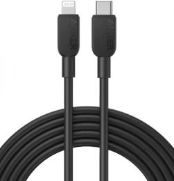 ANKER  A81A3011 Anker 310 USB-C to Lightning Cable (10ft) Black Iteration 1