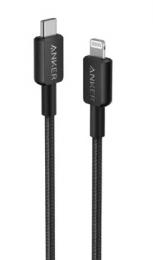 ANKER  A81B6N21 Anker 322 高耐久ナイロン USB-C & Lightning ケーブル 1.8m ホワイト