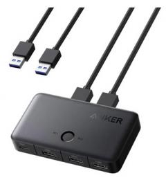 ANKER  A83K35A1 Anker USB Switch (5Gbps For デスクトップPC ＆ ノートPC) ブラック