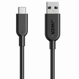 ANKER  A8465011 Anker PowerLine II USB-C & USB-A 3.1(Gen2) ケーブル (0.9m ブラック) 【USB-IF認証取得/超高耐久】 USB-C機器対応