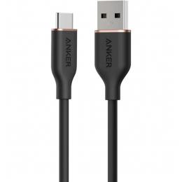 ANKER  A85G1011 Anker USB-C & USB-A ケーブル (Flow) 0.9m ミッドナイトブラック