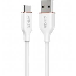 ANKER  A85G1021 Anker USB-C & USB-A ケーブル (Flow) 0.9m クラウドホワイト