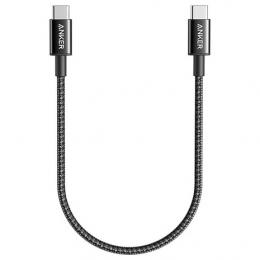 ANKER  A8751511 Anker 331 New Nylon USB-C to USB-C Cable 0.3m (ブラック)