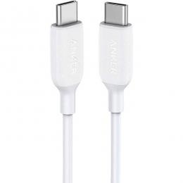 ANKER  A8852021 Anker PowerLine III USB-C & USB-C 2.0 ケーブル (0.9m) 超高耐久 60W USB PD対応 MacBook Pro/Air iPad Pro Galaxy 等対応 (ホワイト)