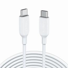 ANKER  A8854021 Anker PowerLine III USB-C & USB-C 2.0 ケーブル (3.0m ホワイト) 超高耐久 60W USB PD対応 MacBook Pro/Air iPad Pro/Air Galaxy 等対応