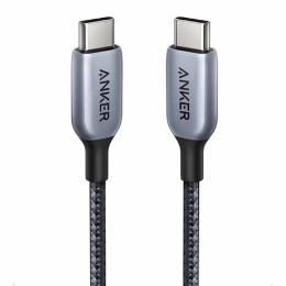 ANKER  A88650A1 Anker 765 高耐久ナイロン USB-C & USB-C ケーブル (140W 0.9m) USB 2.0 USB PD対応 MacBook Pro/Air iPad Pro iPad Air 4 Galaxy S21 Pixel LG対応 (グレー)