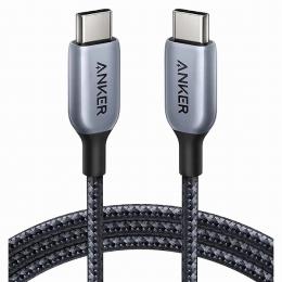 ANKER  A88660A1 Anker 765 高耐久ナイロン USB-C & USB-C ケーブル (140W 1.8m) USB 2.0 USB PD対応 MacBook Pro/Air iPad Pro iPad Air 4 Galaxy S21 Pixel LG対応 (グレー)