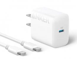 ANKER  B2347121 Anker Charger (20W) with USB-C & USB-C ケーブル ホワイト