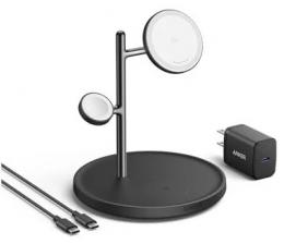 ANKER  B25M3N11 Anker MagGo Wireless Charging Station (3-in-1 Stand) ブラック