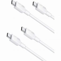 ANKER  B81E1021 Anker 310 USB-C to USB-C Cable (3ft) - 2pack B2C - UN White Iteration 1