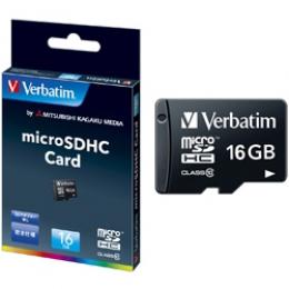 Verbatim MHCN16GJVZ1 microSDHCカード 16GB Class10 （SDアダプター無し）