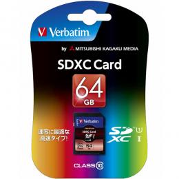 Verbatim SDXC64GJVB2 SDXC Card 64GB Class 10