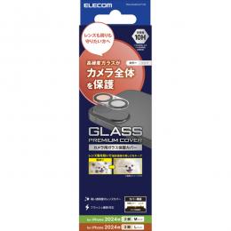 ELECOM PM-A24AFLLP1CR iPhone 16/iPhone 16 Plus用カメラレンズカバー/ガラス/クリア