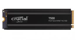 Crucial 0649528-943507 Crucial T500 M.2 NVMe接続 ヒートシンク付き SSD 4TB CT4000T500SSD5JP