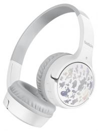 【法人様宛限定】Belkin AUD002qcSL-DY SoundForm Mini 子供用ワイヤレスヘッドホン ミッキー ホワイト