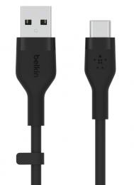 【法人様宛限定】Belkin CAB008bt1MBK BoostCharge Flex USB-A to USB-C シリコンケーブル ブラック