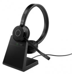 Jabra 6699-833-399 Jabra 無線ヘッドセット 両耳 MS認定 充電スタンド付き「Jabra Evolve 65 TE Link 390a MS Stereo Stand」