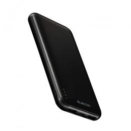 ELECOM DE-C66-10000BK モバイルバッテリー/リチウムイオン電池/15W/10000mAh/USB-C×1/USB-A×2/microB×1/ブラック