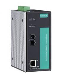 MOXA PTC-101-M-SC-HV 産業用IEC 61850/EN50155イーサネット⇒ファイバーメディアコンバータ/マルチモードSCコネクタ/1アイソレート電源