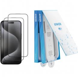 ANKER  A720A505 Anker Easy Fit ガラスフィルムキット (HD for iPhone 15) 2枚セット