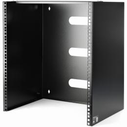 StarTech.com WALLMNT12 スチール製ラックマウントブラケット(19インチ/12U/奥行き12インチ)ネットワーク/ラックマウント機器対応耐荷重20kg