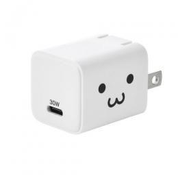ELECOM MPA-AC10230WF AC充電器/USB充電器/USB PD/30W/USB-C1ポート/しろちゃん