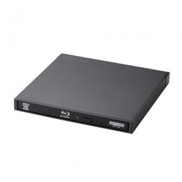 Logitec LBD-PWC6U3CVBK ポータブルBlu-rayディスクドライブ/for Windows/USB3.2 Gen1/スリム/編集＆再生＆書き込み/Type-C＆Type-Aケーブル付属/ブラック