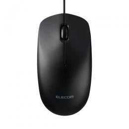 ELECOM M-LE10URCBK マウス/有線/Type-C/Lサイズ/3ボタン/左右対称/ブラック